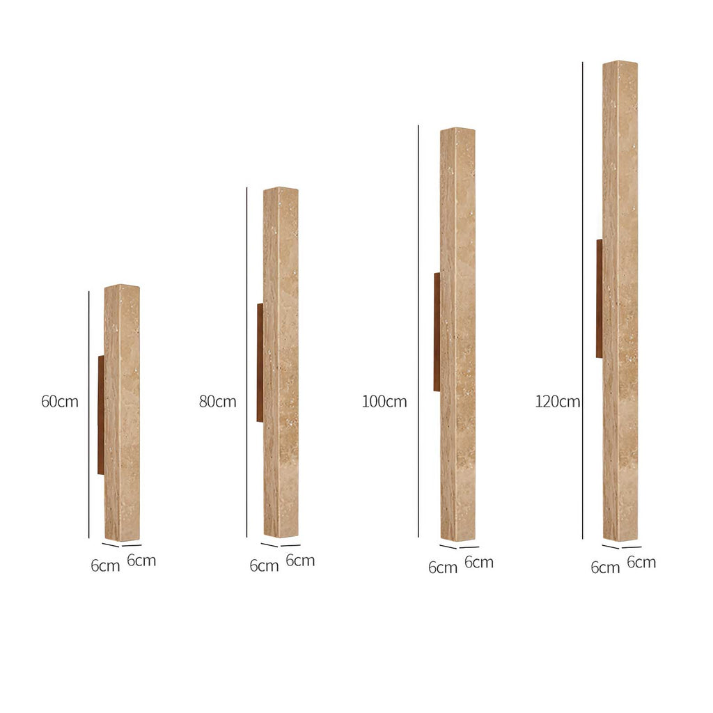 Travertine Column Wall Light