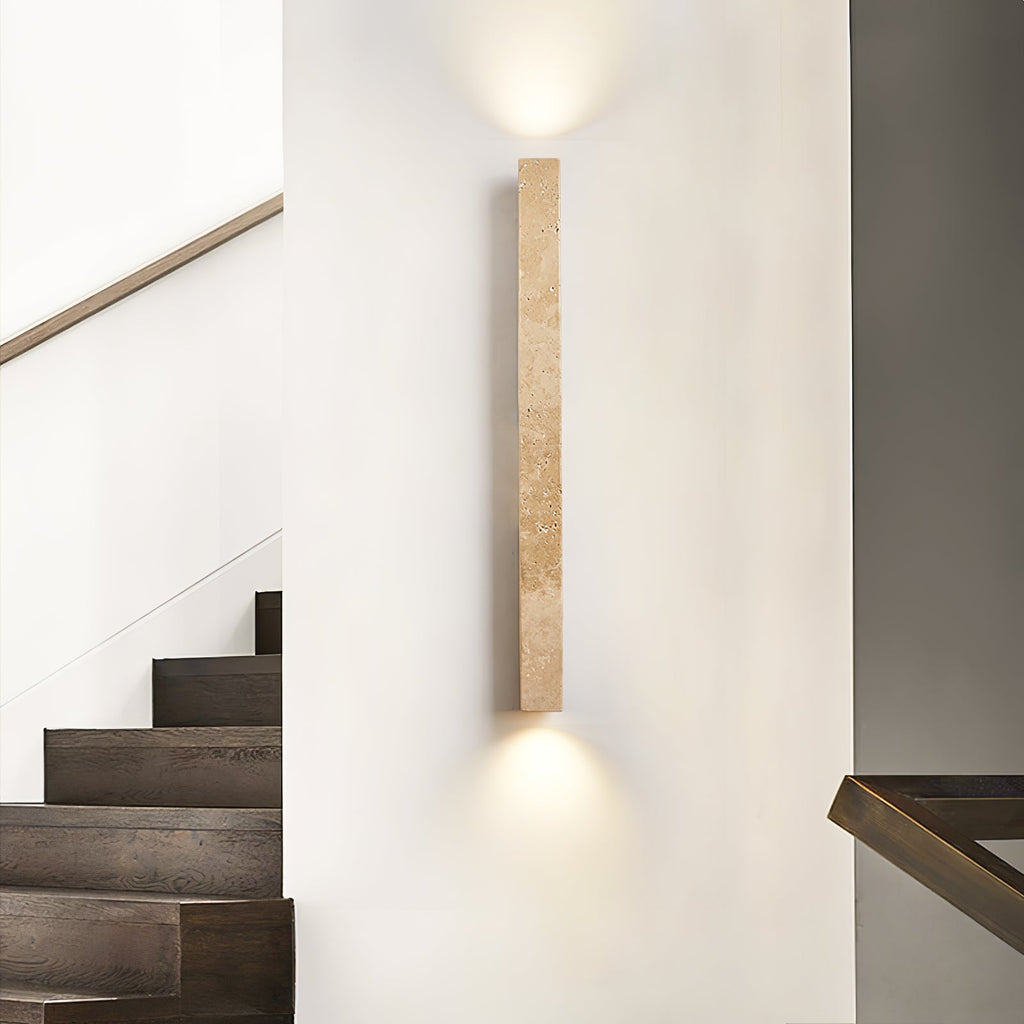Travertine Column Wall Light
