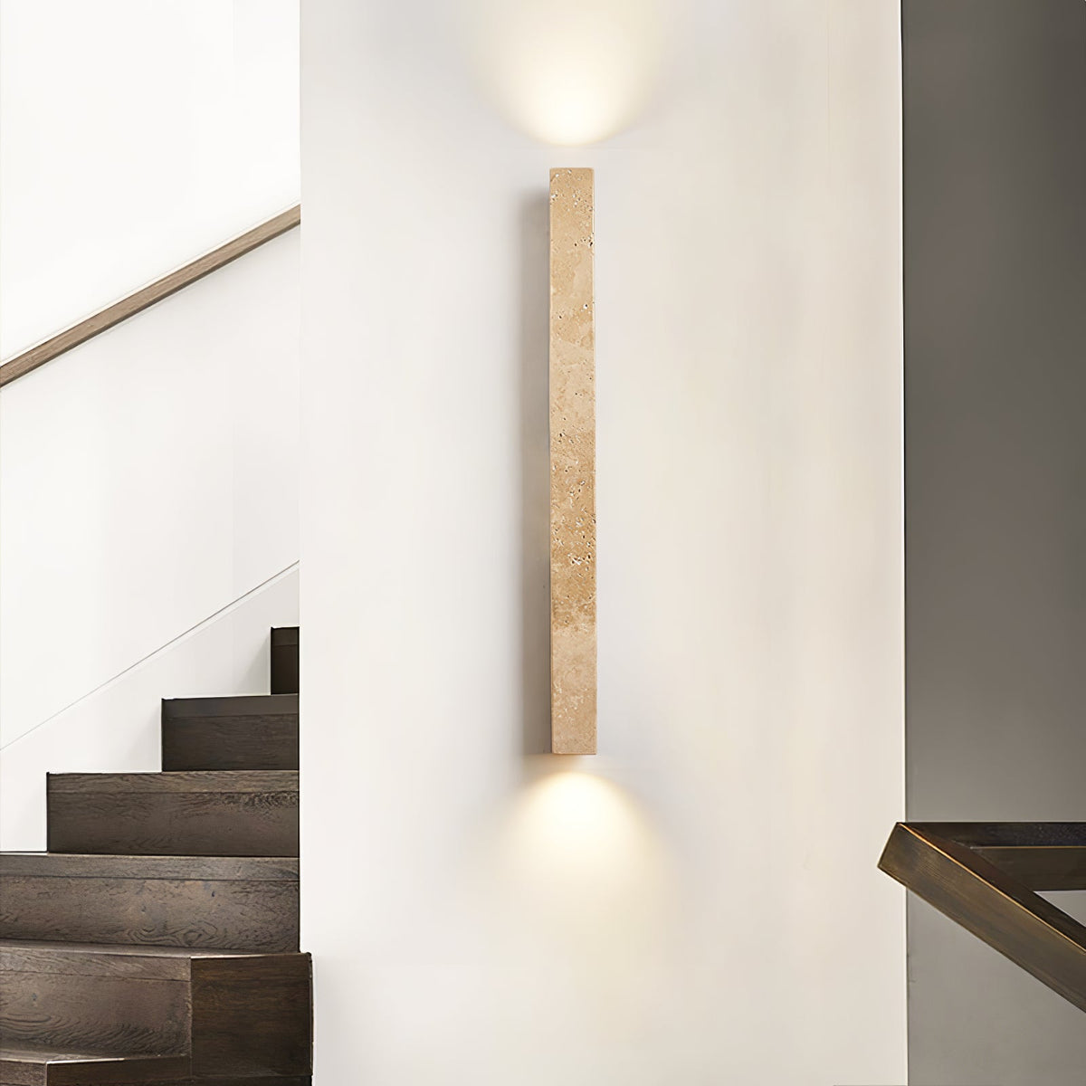 Travertine Column Wall Light