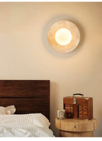 Lunaro Travertine Sconce