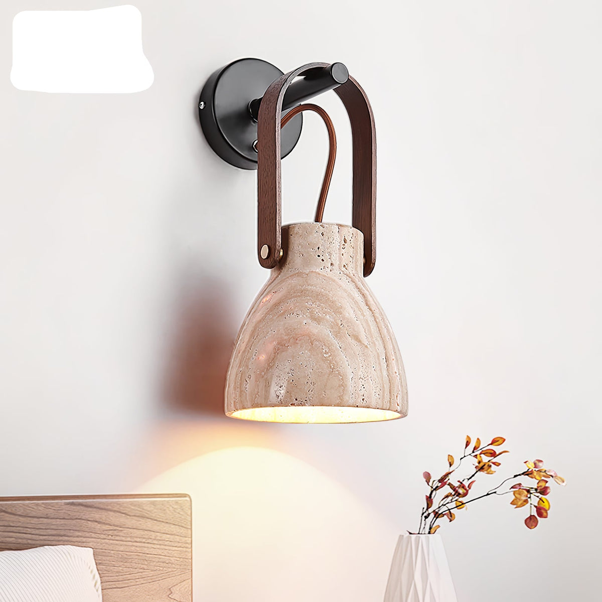 Lanta Arc Stone Sconce
