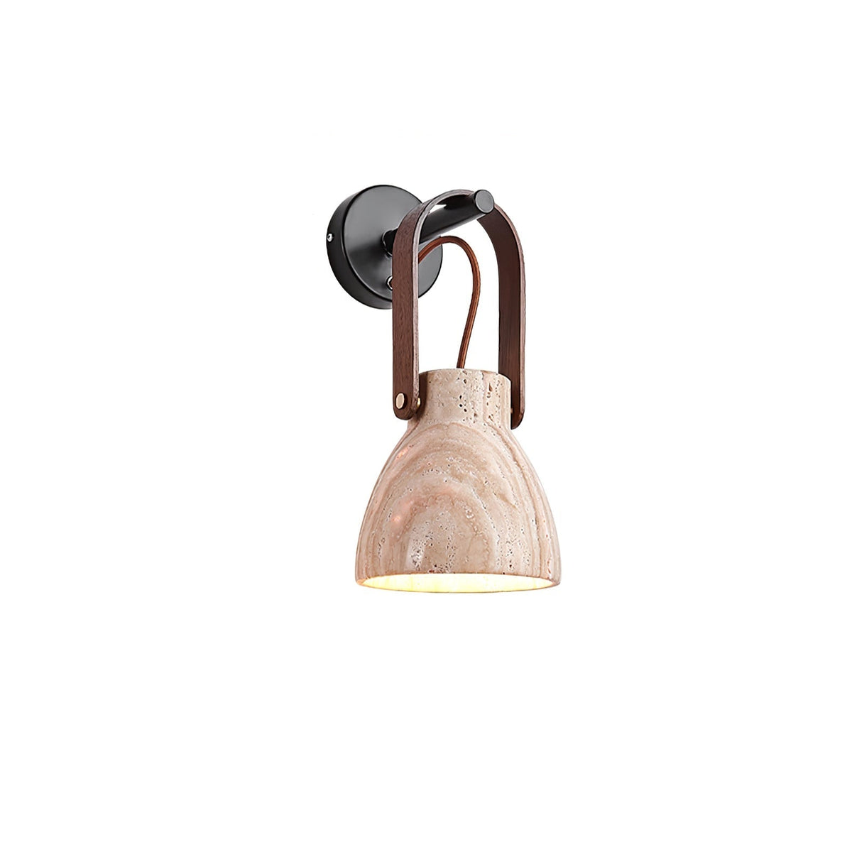 Lanta Arc Stone Sconce