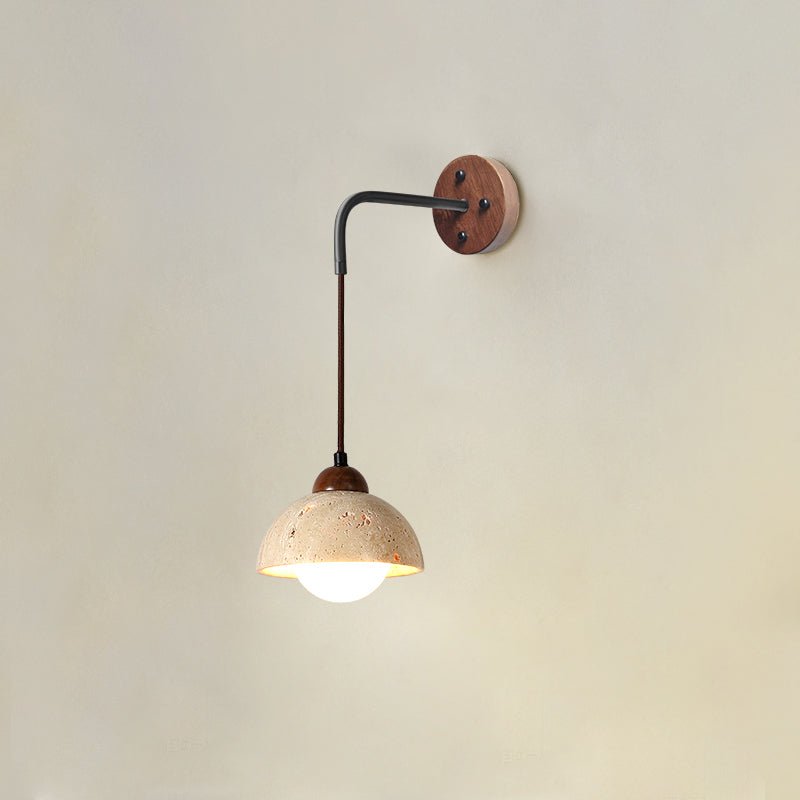 Arched Travertine Wall Light