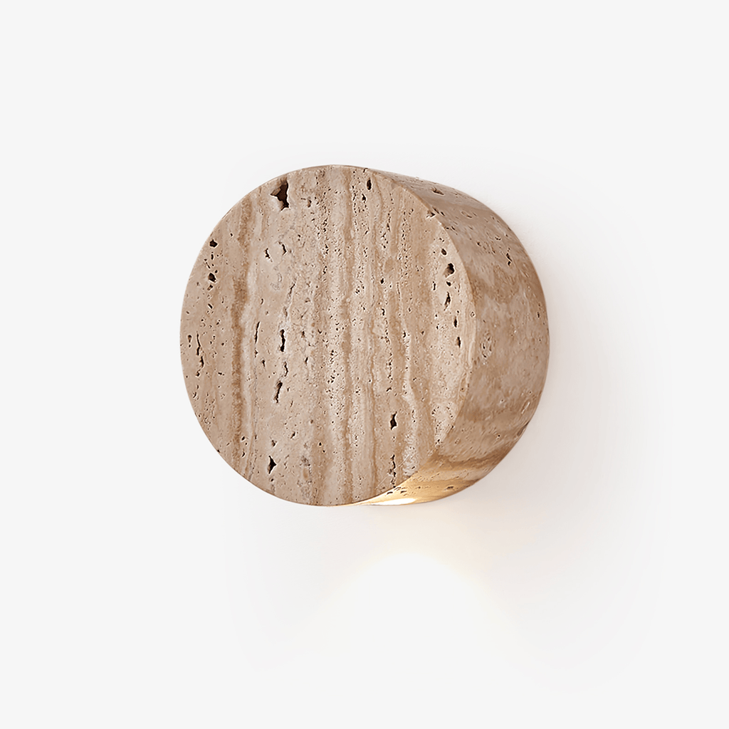 Caelan Travertine Wall Sconce