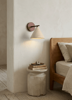 Conical Travertine Wall Light