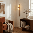 Sorelle Alabaster Double Globe Wall Sconce