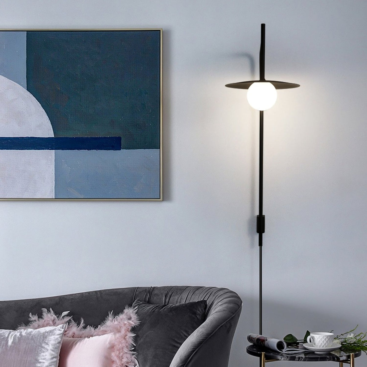 Gea Swing Arm Plug-in Wall Lamp