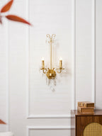 Crystal Pearl Chain Wall Lamp