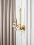 Crystal Pearl Chain Wall Lamp