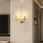 Crystal Pearl Chain Wall Lamp