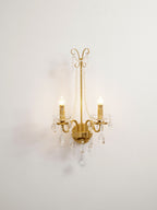Crystal Pearl Chain Wall Lamp