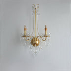 Crystal Pearl Chain Wall Lamp