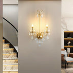 Crystal Pearl Chain Wall Lamp
