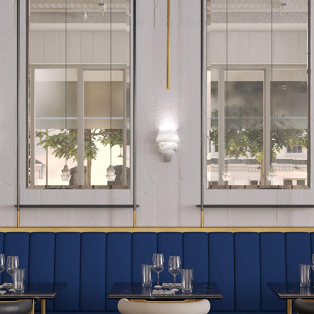 Laboratory Alabaster Wall Light
