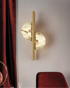 Aurelia Dual Disc Alabaster Sconce
