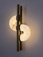 Aurelia Dual Disc Alabaster Sconce