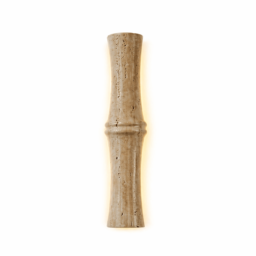 Travertine Column Glow Wall Light