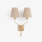 Lysenne Double Arm Fabric Wall Sconce