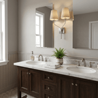 Lysenne Double Arm Fabric Wall Sconce