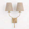 Lysenne Double Arm Fabric Wall Sconce