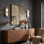 Elaria Stone Double Globe Wall Sconce