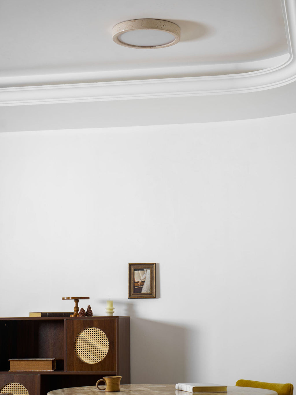 Horizon Travertine Ceiling Light