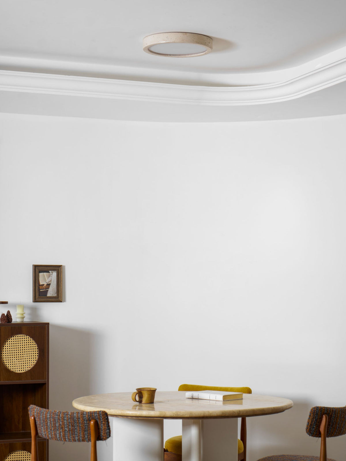 Horizon Travertine Ceiling Light