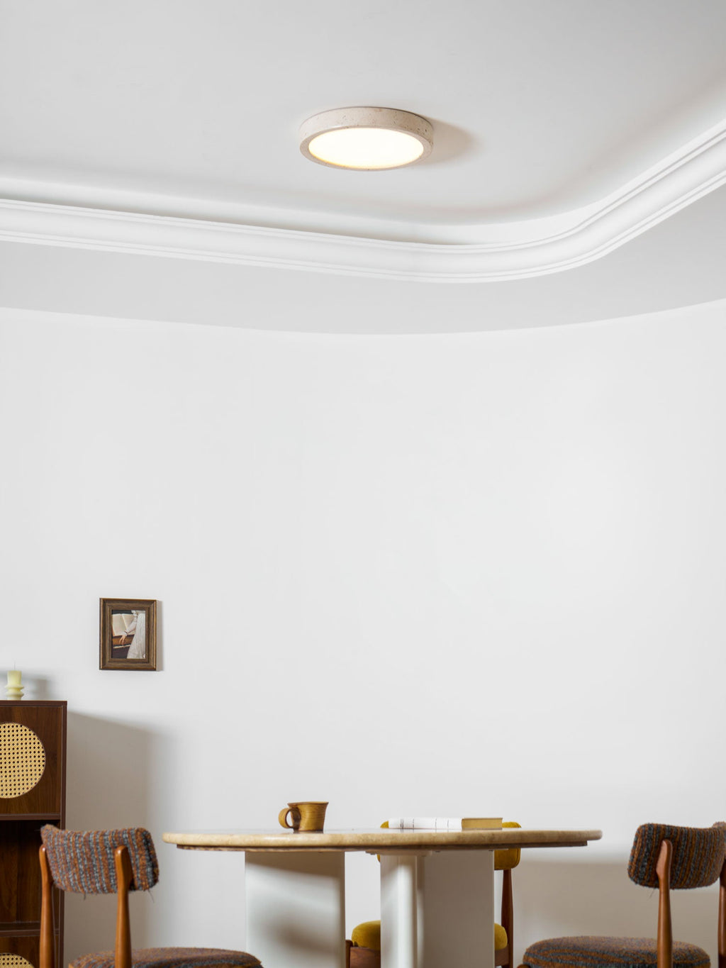 Horizon Travertine Ceiling Light