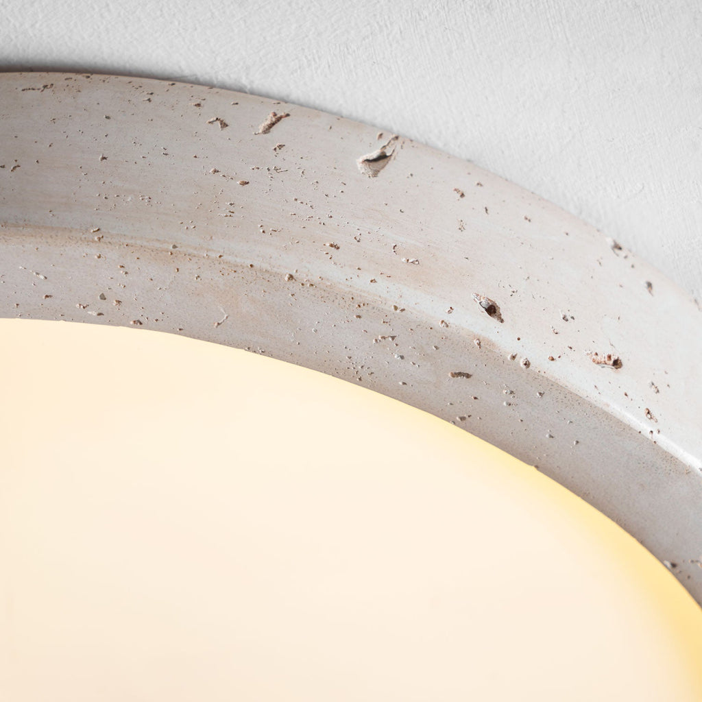 Horizon Travertine Ceiling Light