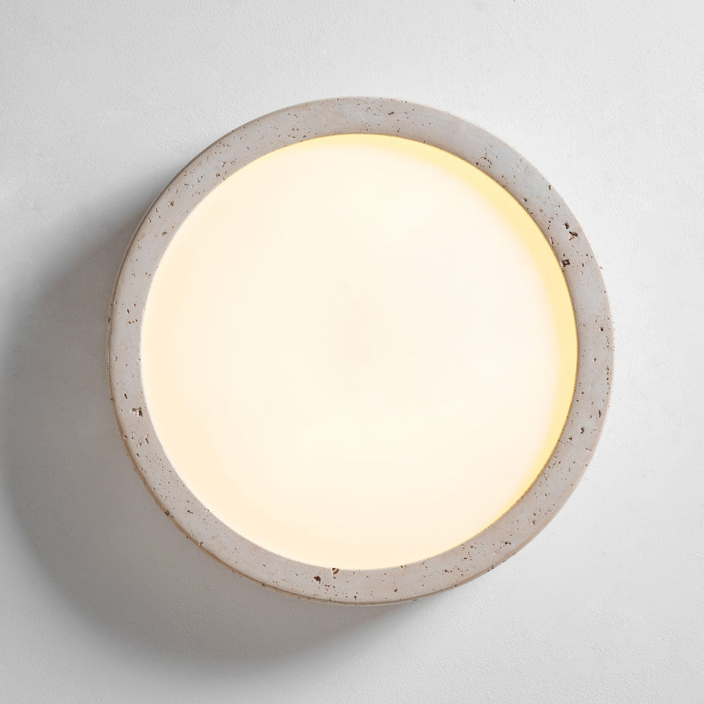 Horizon Travertine Ceiling Light
