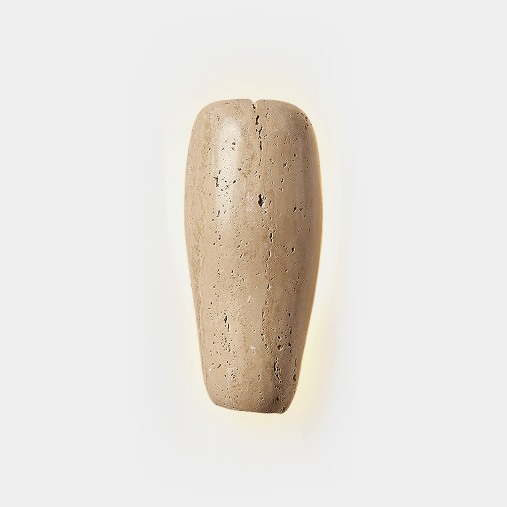 Earthy Stone Wall Sconce