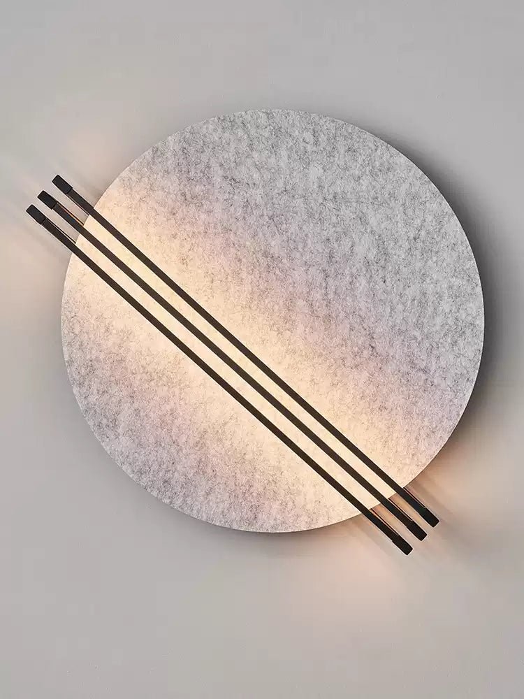 Abstract Sunrise Felt Wall Sconce