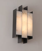 Folded Alabaster Panel Sconce