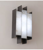 Folded Alabaster Panel Sconce
