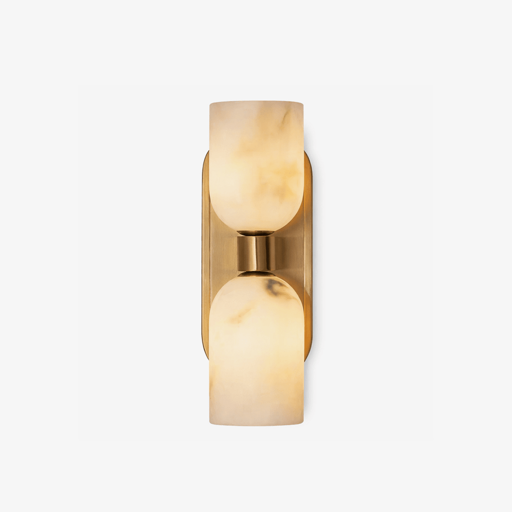 Aurelian Twin Alabaster Wall Light