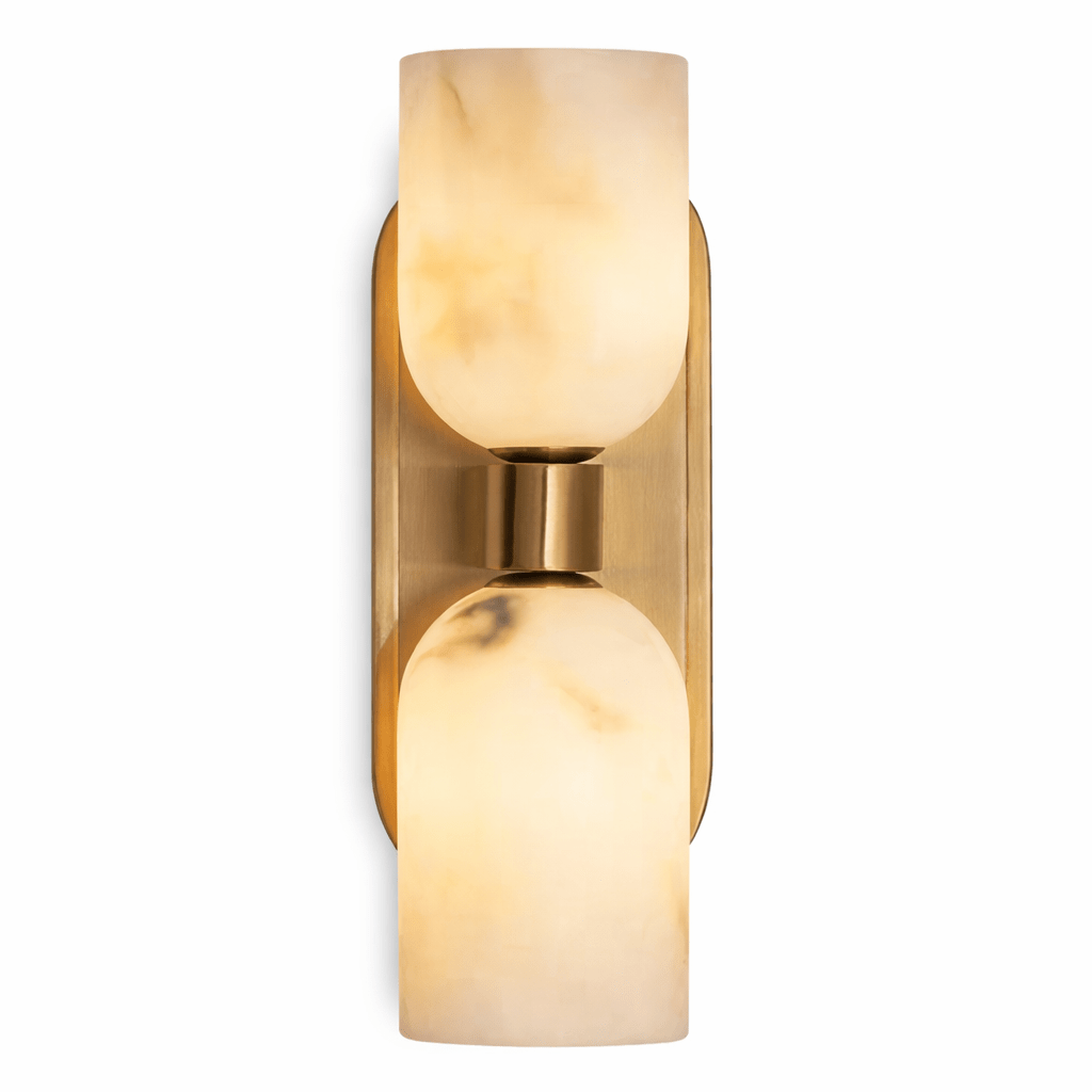 Aurelian Twin Alabaster Wall Light