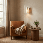 Mira Solo Alabaster Cone Wall Sconce