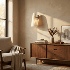 Mira Solo Alabaster Cone Wall Sconce