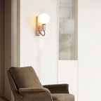 Lunar Travertine Sconce