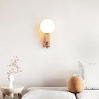 Lunar Travertine Sconce
