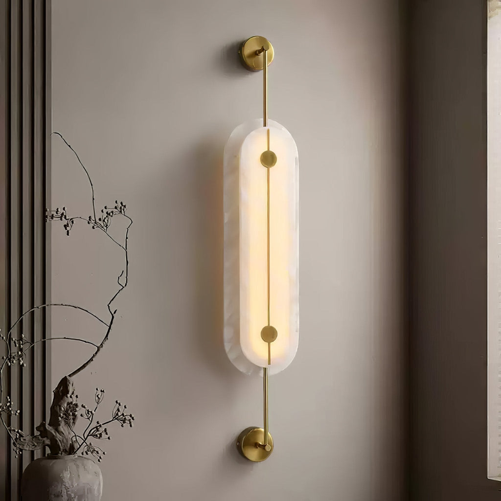 Solvane Alabaster Wall Sconce