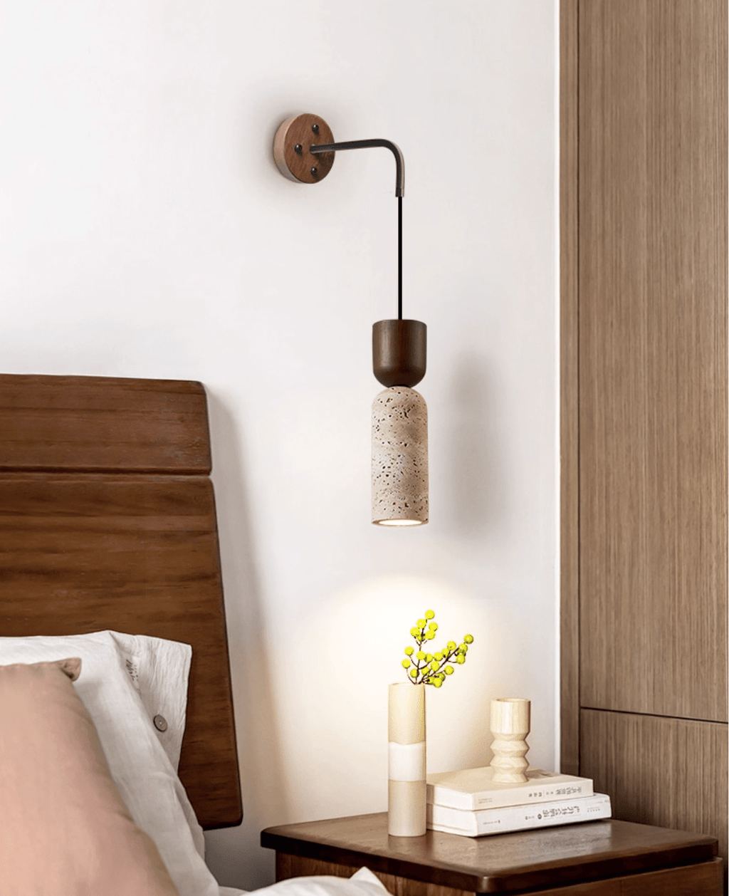 Travertine Fusion Wall Sconce