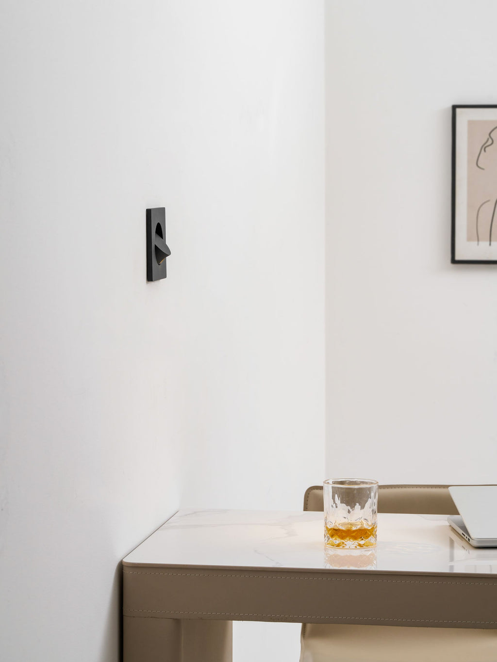 Minimalist Recessed Rotatable Sconce