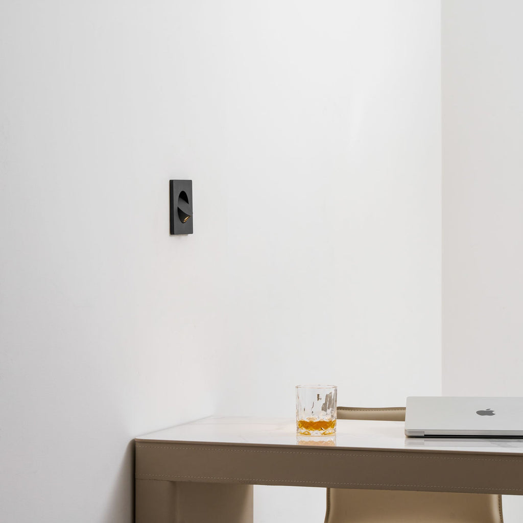 Minimalist Recessed Rotatable Sconce