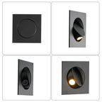 Minimalist Recessed Rotatable Sconce