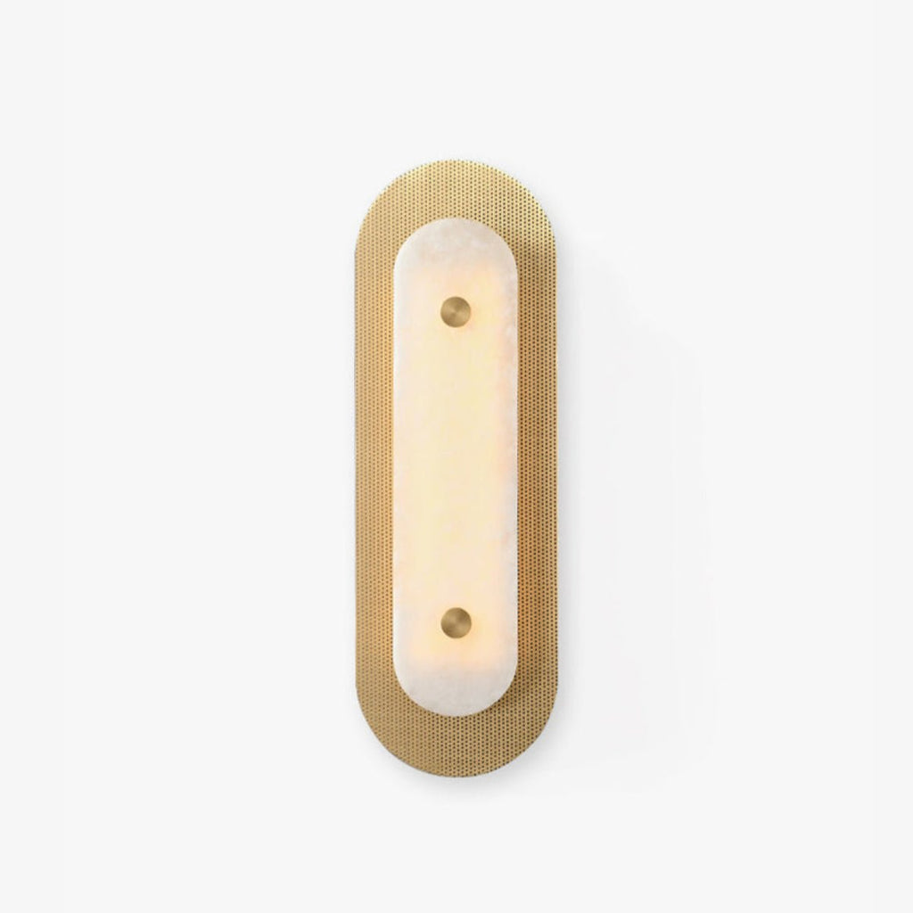 Aurelia Perforated Alabaster Wall Sconce