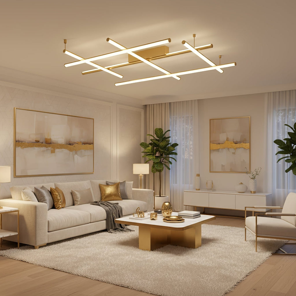 Geometric Linear Ceiling Lamp