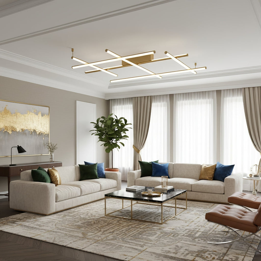 Geometric Linear Ceiling Lamp