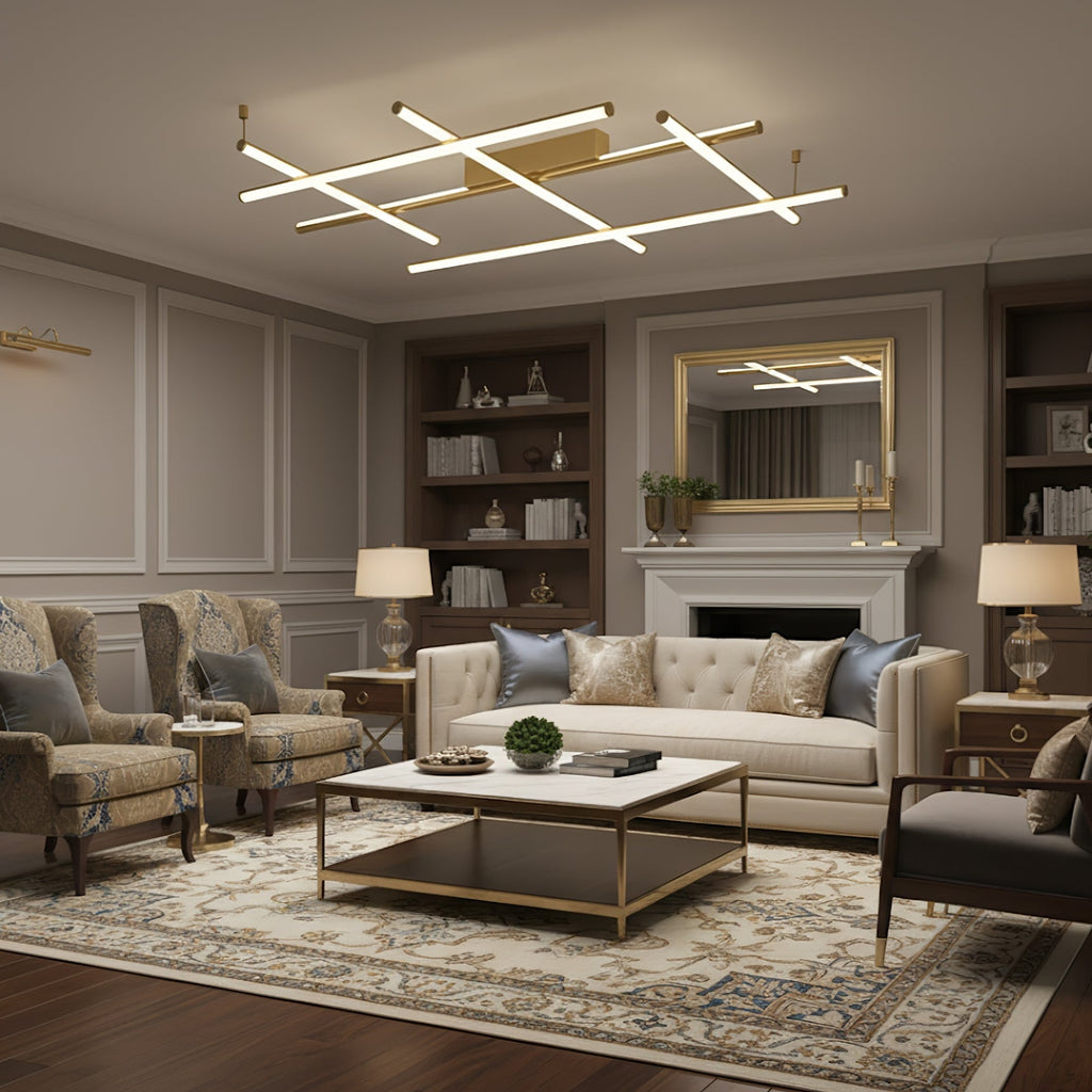 Geometric Linear Ceiling Lamp