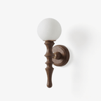 Thalor Wood Globe Wall Lamp